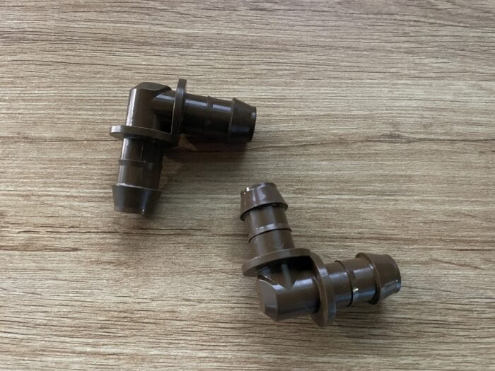 Irrigation elbow fittings